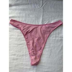 NWOT Vintage Victoria’s Secret Pink Second Skin Thong G-String L